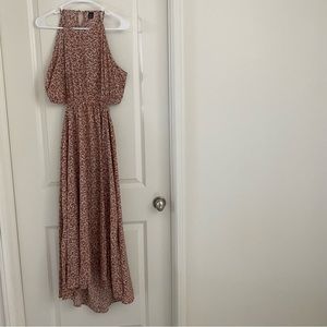 NWOT SHEIN Floral Print Cut Out Waist Cami Dress - size XL